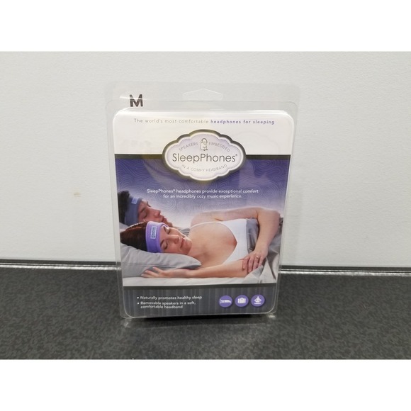 AcousticSheep Other - SleepPhones Classic Breeze Headphones Medium Pink Wired ~ Brand New Sealed